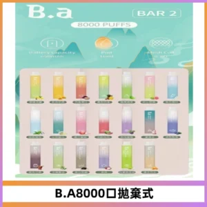 BA BAR2拋棄式一次性8000口電子煙【買十送一】