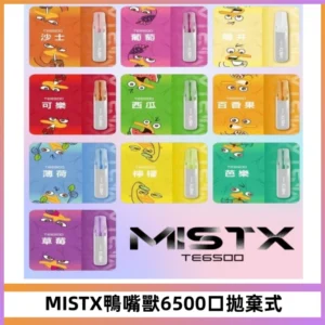 MISTX TE鴨嘴獸6500 Puffs抛棄式一次性抛棄式電子煙